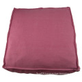 Plain color 100% cotton knitted decorative floor cushion pillow